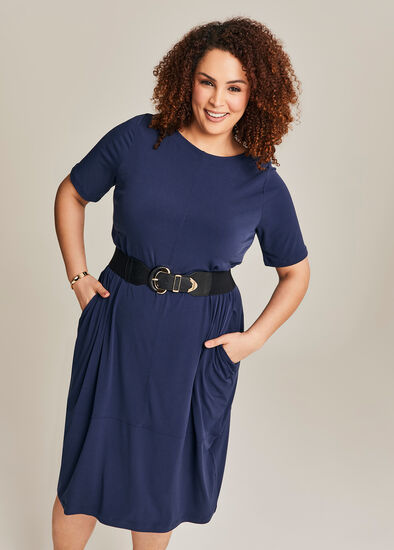 Plus Size Luna Tulip Midi Dress