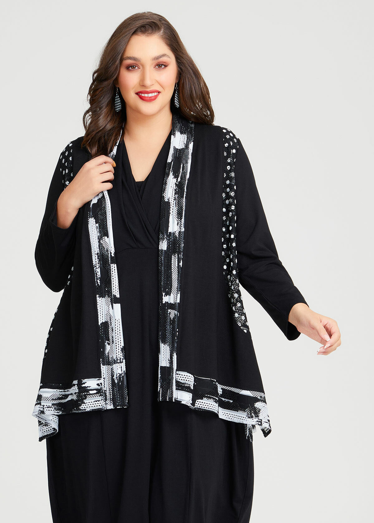 Splice Natural Mesh Cardigan