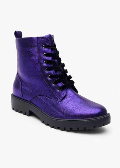 Lace Up Sparkle Boot