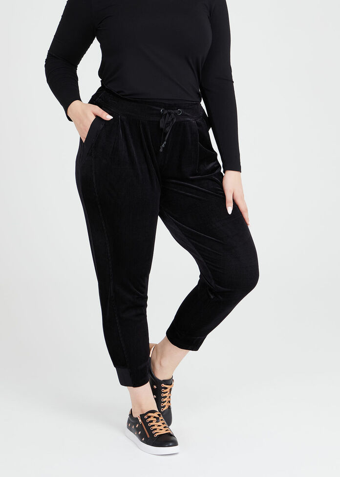 Velour Relaxed Lounge Pant, , hi-res