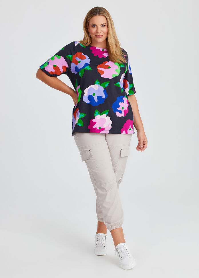 Cotton Art Bloom T-shirt, , hi-res