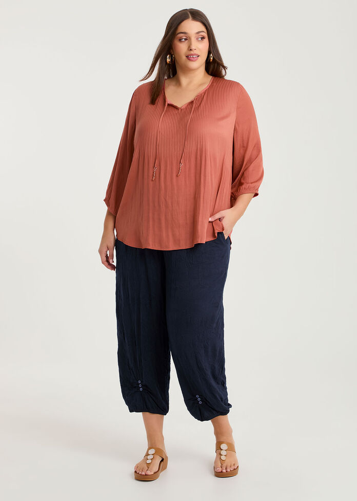 Luxe Weave Plisse Top, , hi-res