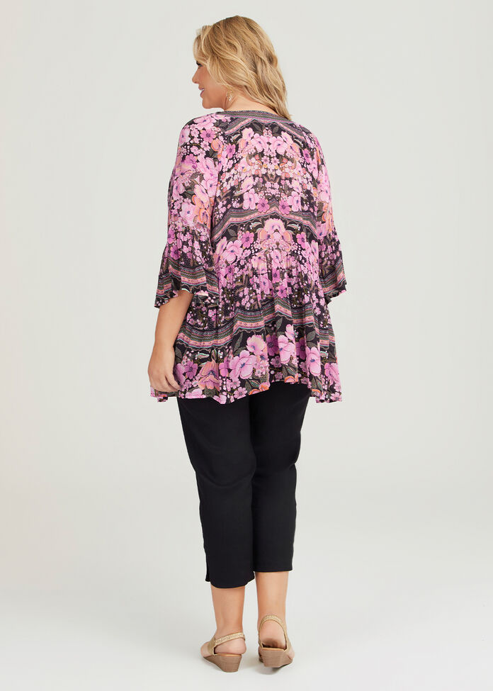 Shop Plus Size Natural Rose Violet Top in Multi | Taking Shape AU