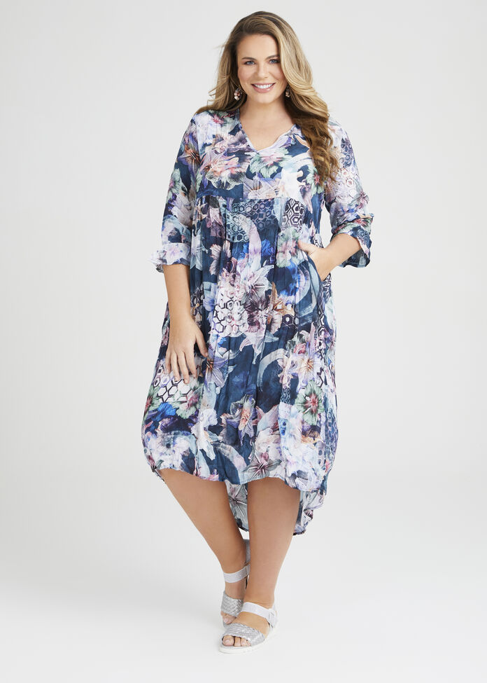 Natural Shannon Tiered Dress, , hi-res