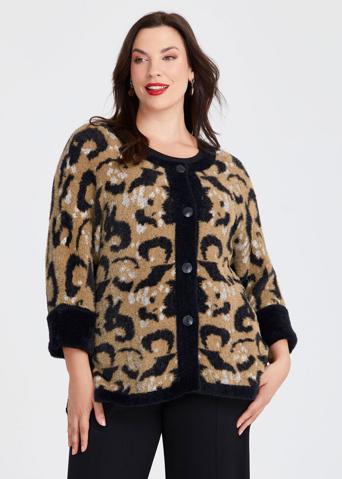 Leopard Sweater Plus Size Animal Print Cardigan Shop Plus Size