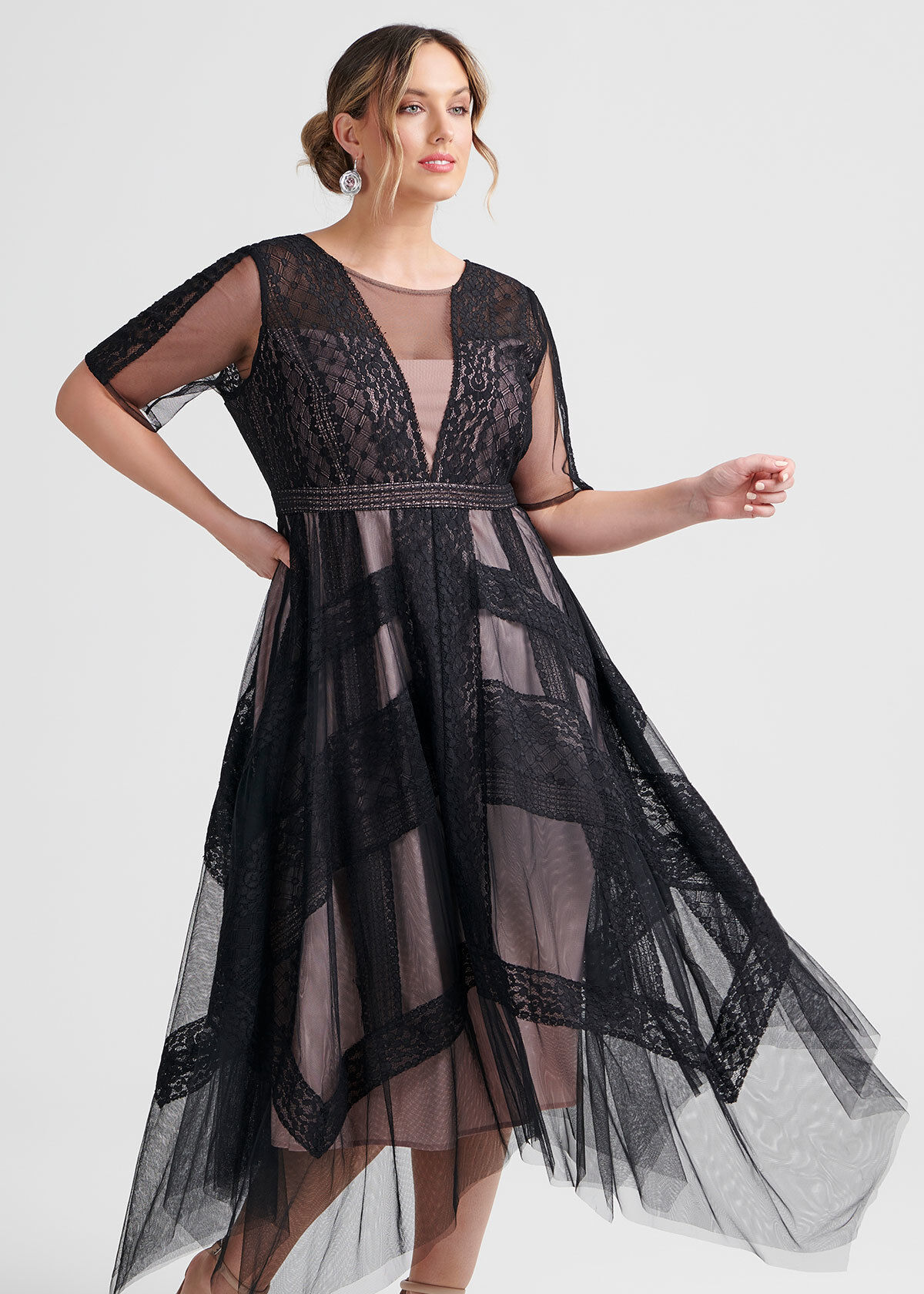 Bcbg andi dress black sales