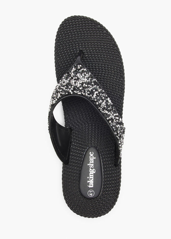 Sparkle Jelly Flip Flop, , hi-res
