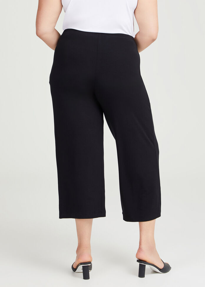 Shop Plus Size Bamboo Culotte Pant in Black | Taking Shape AU