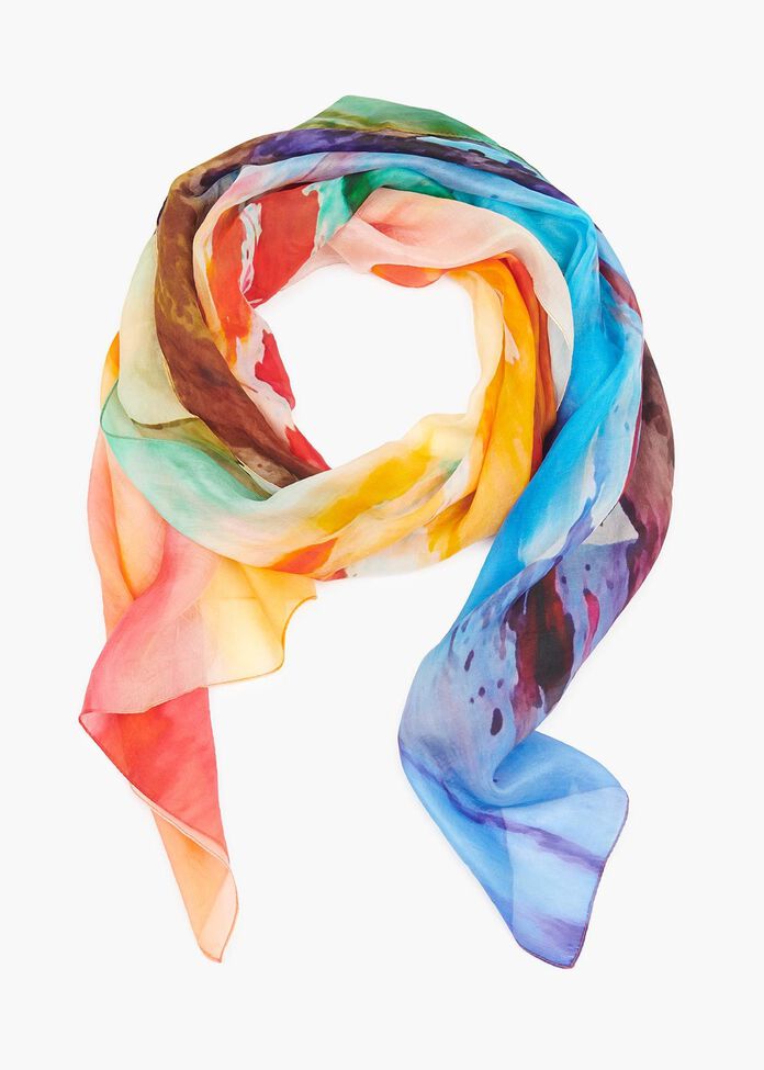 Hello Lady Silk Scarf, , hi-res