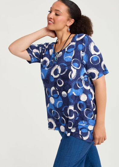 Plus Size Natural Laura Spot Top