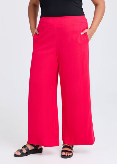 Plus Size Natural Kaia Wide Leg Pant