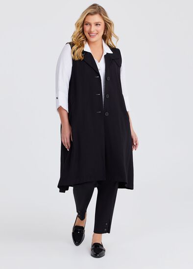 Plus Size Tapered Work Pant