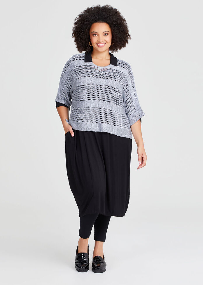 Pointelle Sparkle Overtop, , hi-res