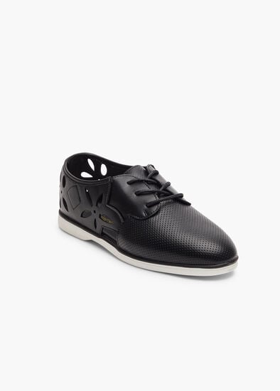 Plus Size Flower Lasercut Brogue