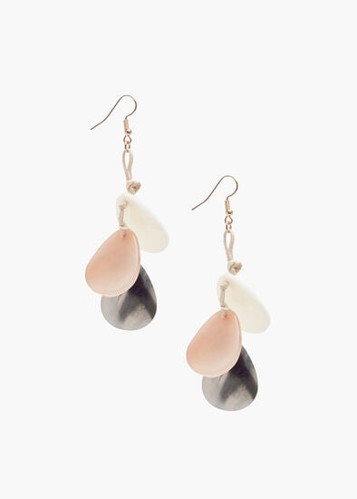 Plus Size Acrylic Petal Dangle Earrings
