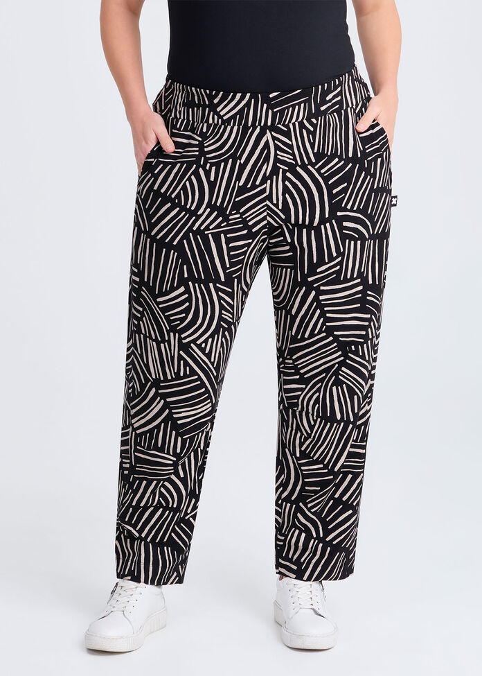 Natural Kiara Abstract Pant, , hi-res