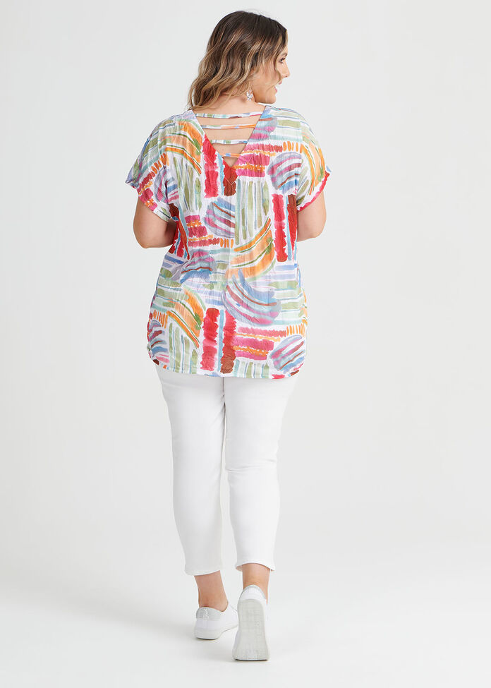 Painterly Knot Top, , hi-res