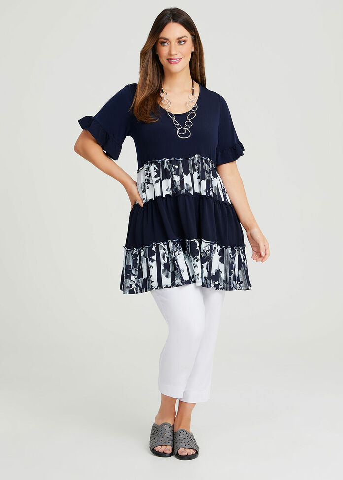 Layered Boho Tunic, , hi-res
