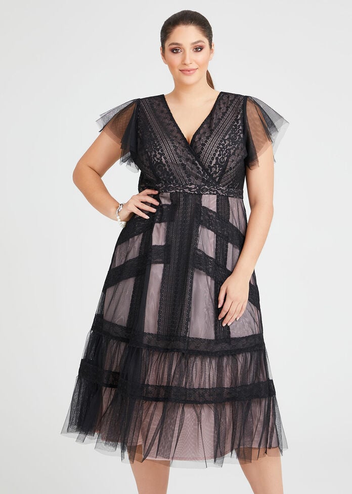 Ophelia Lace Cocktail Dress, , hi-res