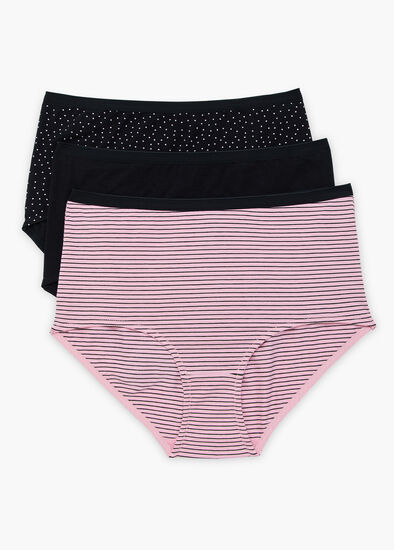 Plus Size 3 Pack Bamboo Full Briefs