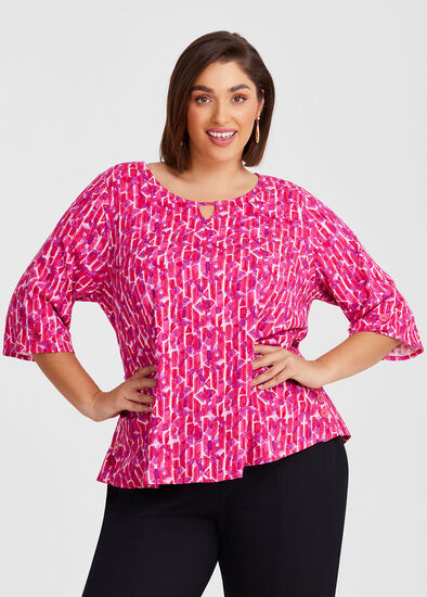 Plus Size Natural Amber Top