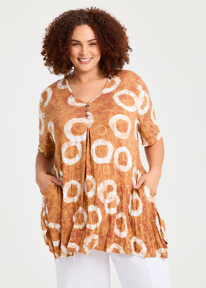 Piia Spot Foil Bamboo Crush Tunic, , hi-res