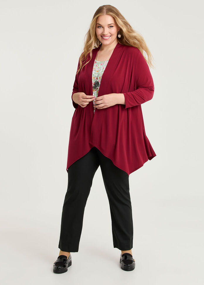 Luna Drape Cardigan, , hi-res