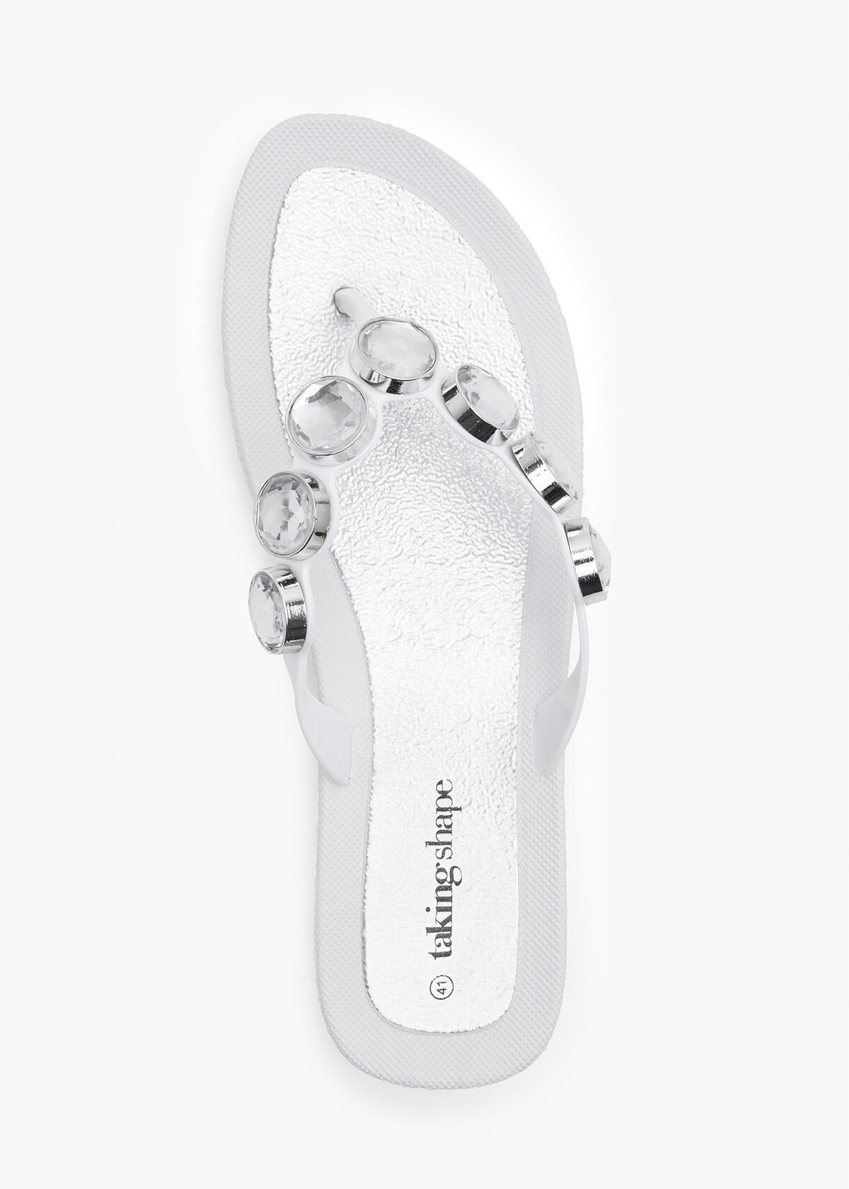 Rhinestone flip flop sandals discount
