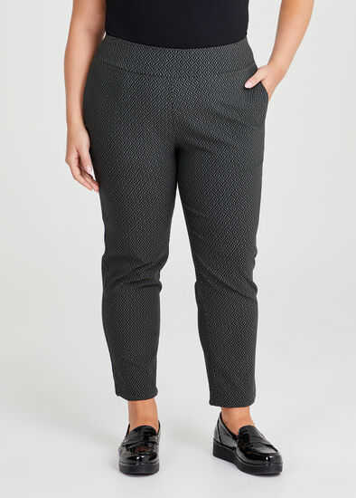 Plus Size Petite Stretch Geo Kaissy Pant