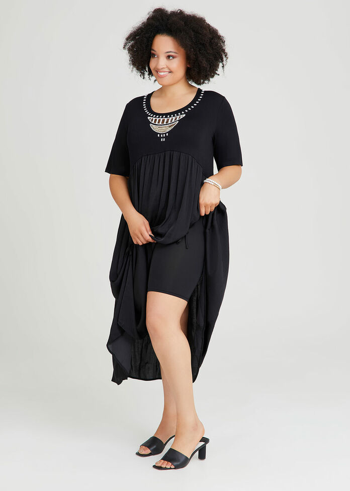 Shop Plus Size Bamboo Luxe Maxi Tie Dress in Black | Taking Shape AU