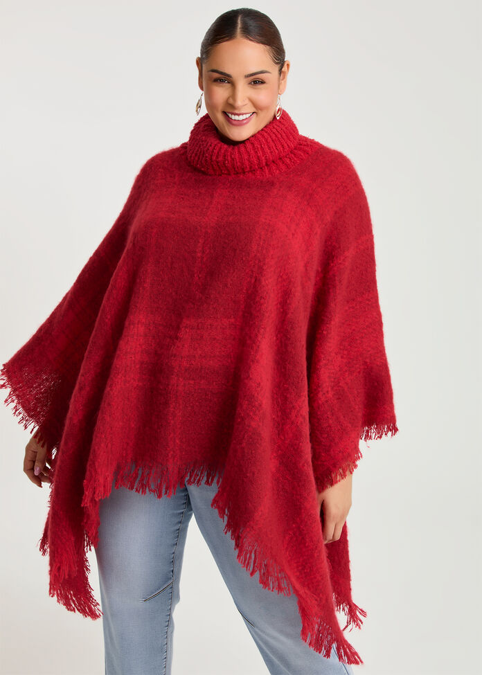 Check Poncho, , hi-res