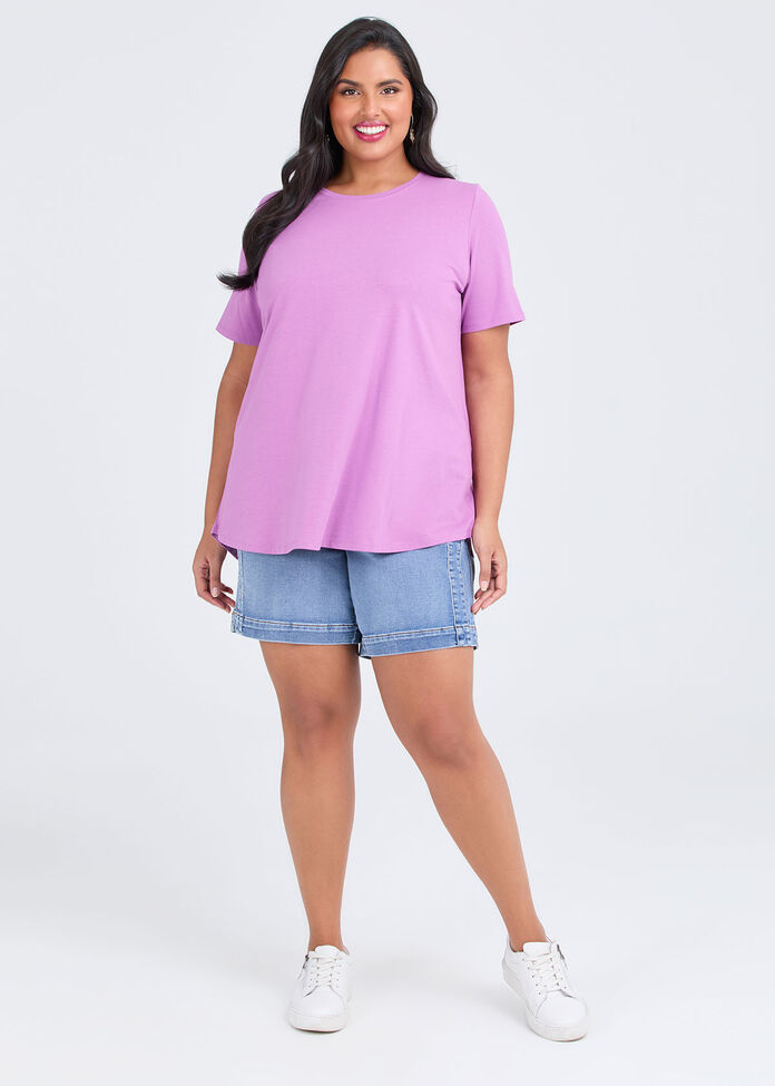 Good Earth Australian Cotton Crew Neck T-shirt, , hi-res