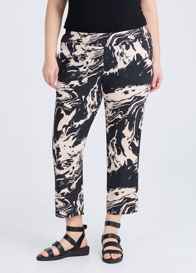 Plus Size Print Bliss Stretch Taper Pant