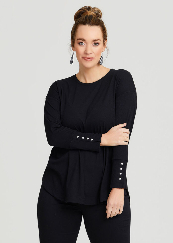 Rib Hi-lo Top, , hi-res
