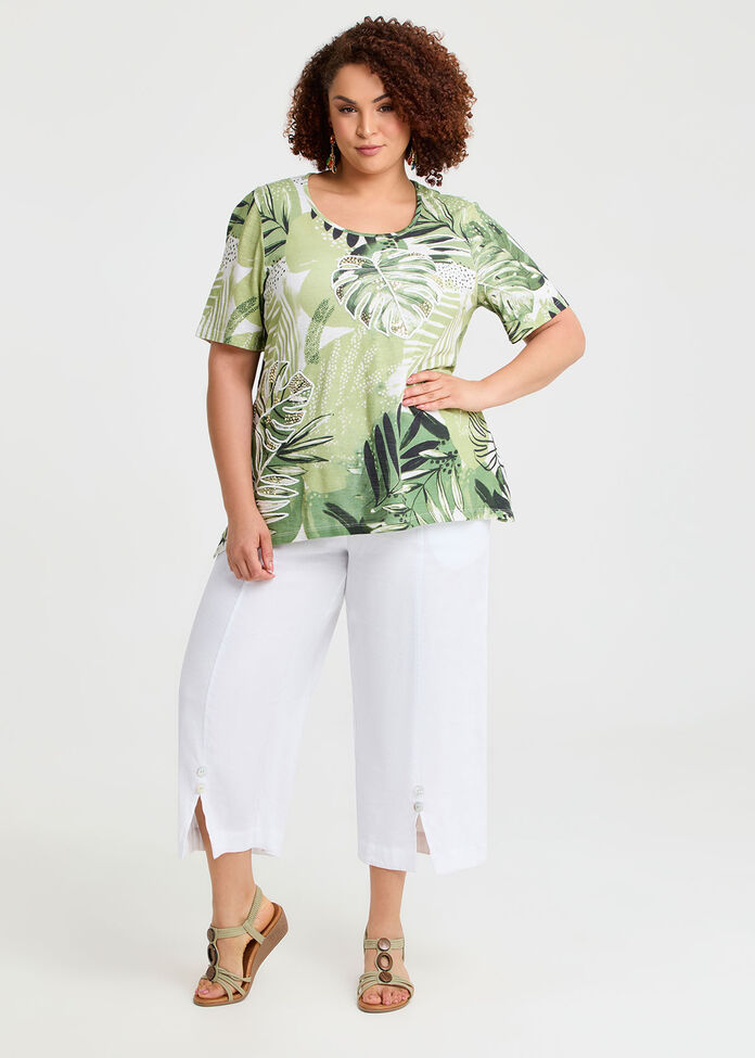 Cotton Blend Palm Top, , hi-res