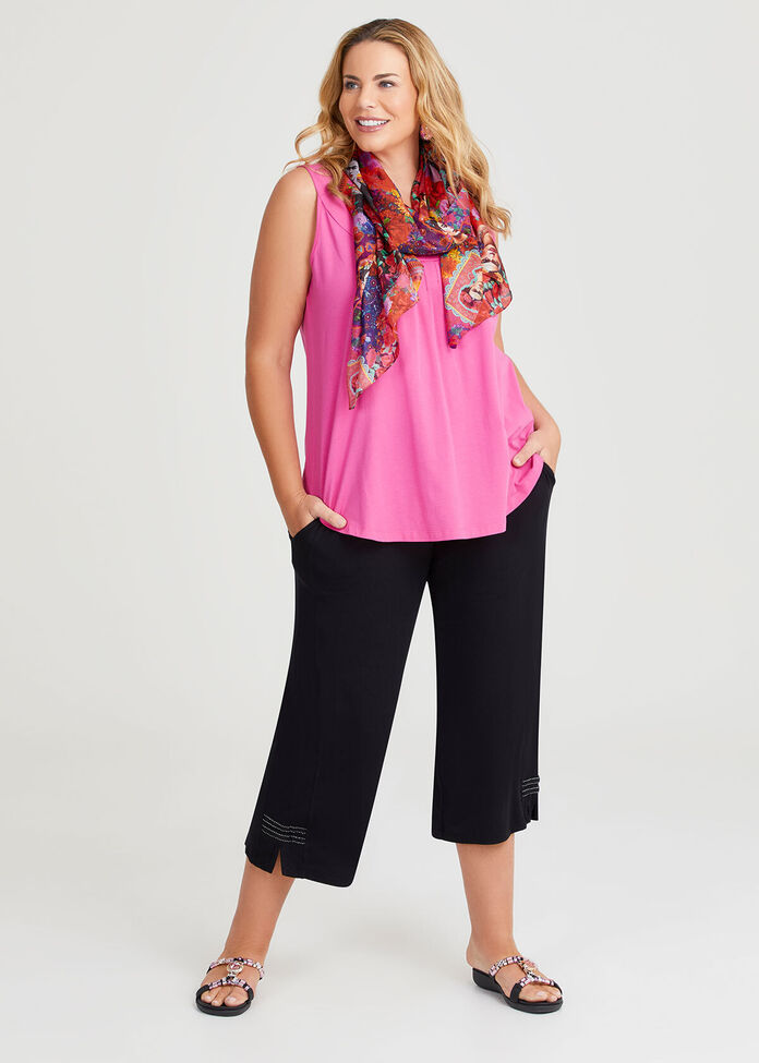 Flower Lady Silk Scarf, , hi-res