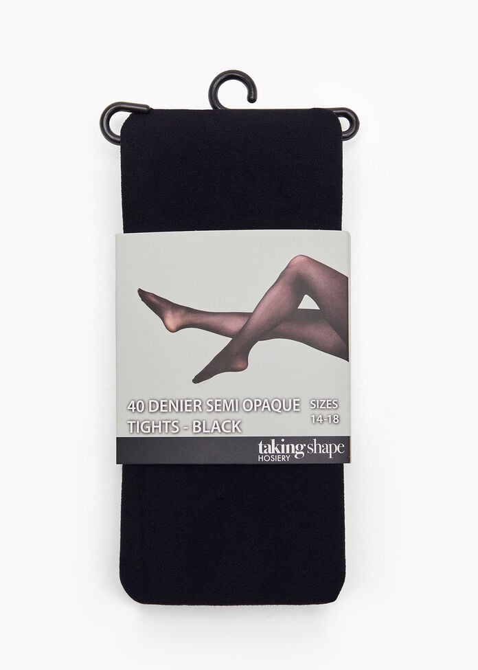 40 Denier Semi Opaque Tights, , hi-res