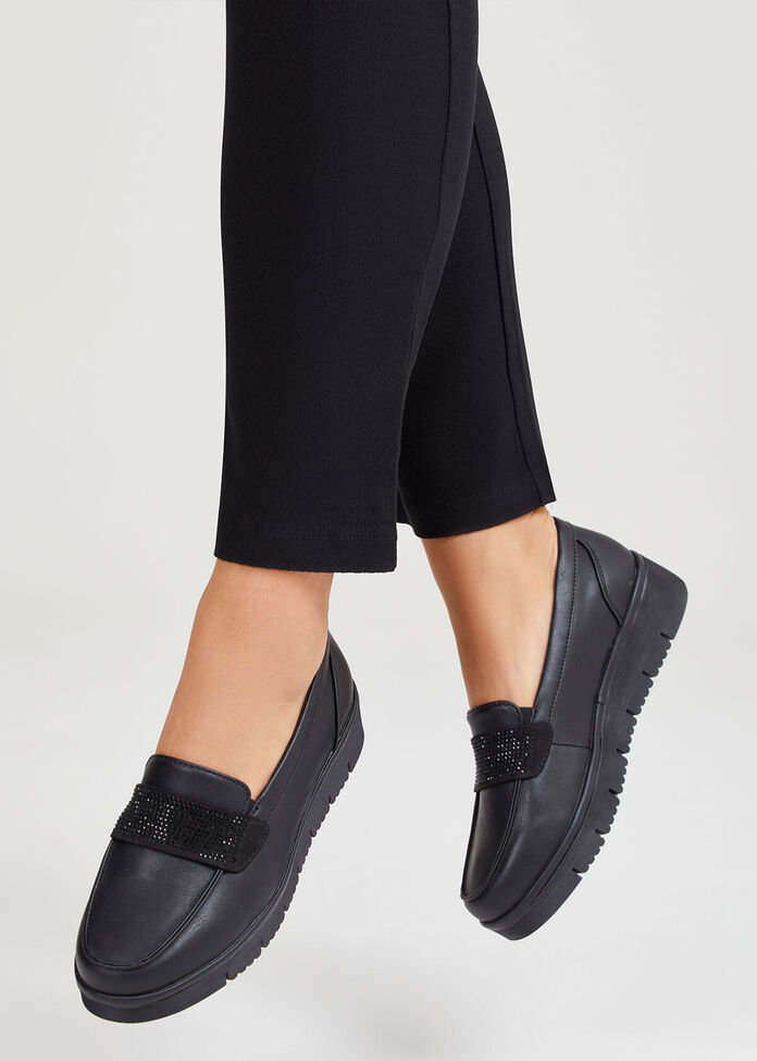 Wedge Bling Loafer, , hi-res