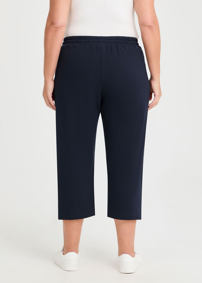 Cotton Sideline Crop Trackpant, , hi-res