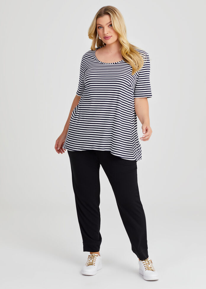 Stripe T-shirt, , hi-res