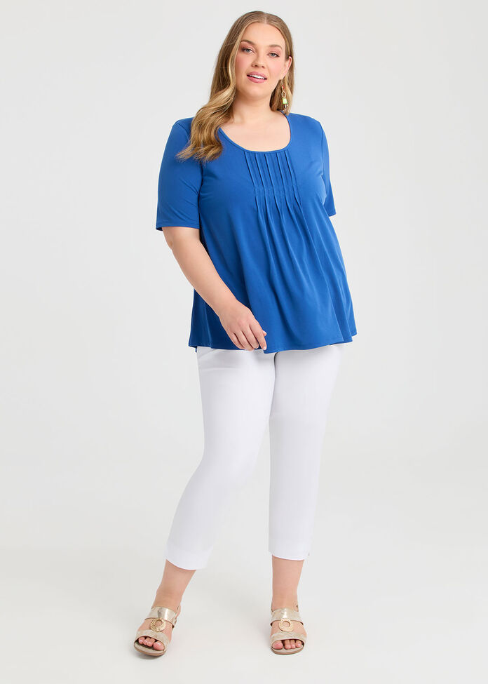 Pintuck Detail Top, , hi-res