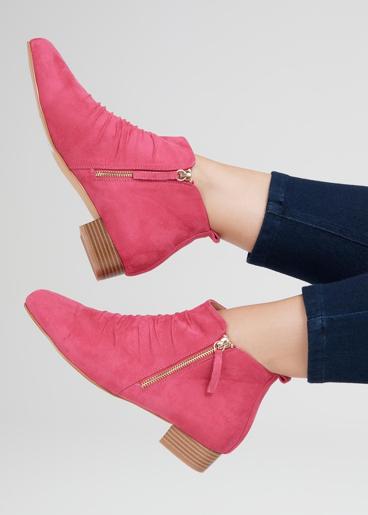 Hot Pink Zip Boot