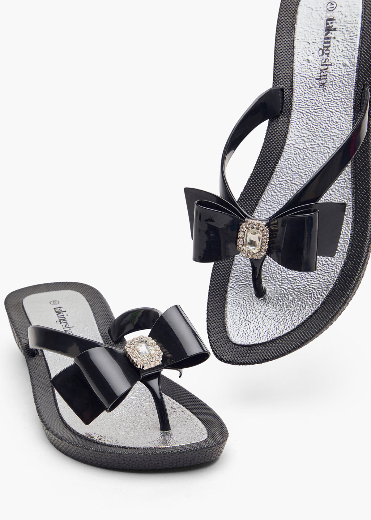 Bling Bow Flip Flop Jelly