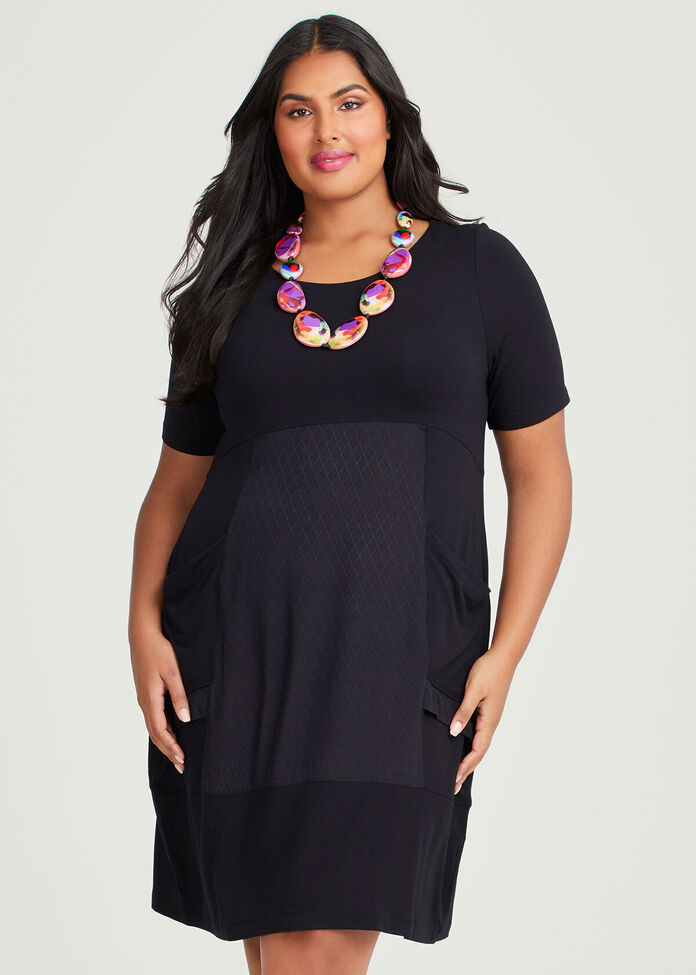 Shop Plus Size Bamboo Gabrielle Dress in Black | Taking Shape AU