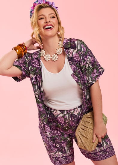 Plus Size Catalina Natural Ginger Top