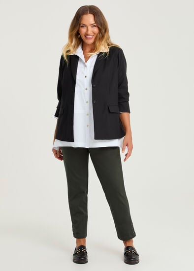 Plus Size Medina Slim Leg Natural Pant