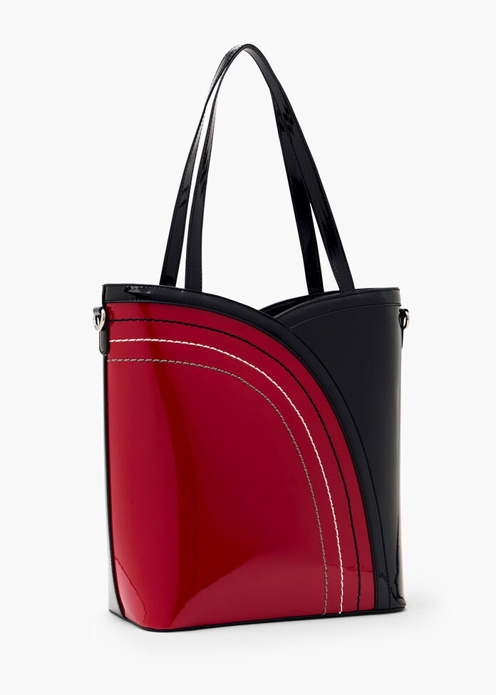Patent Shoulder Bag, , hi-res