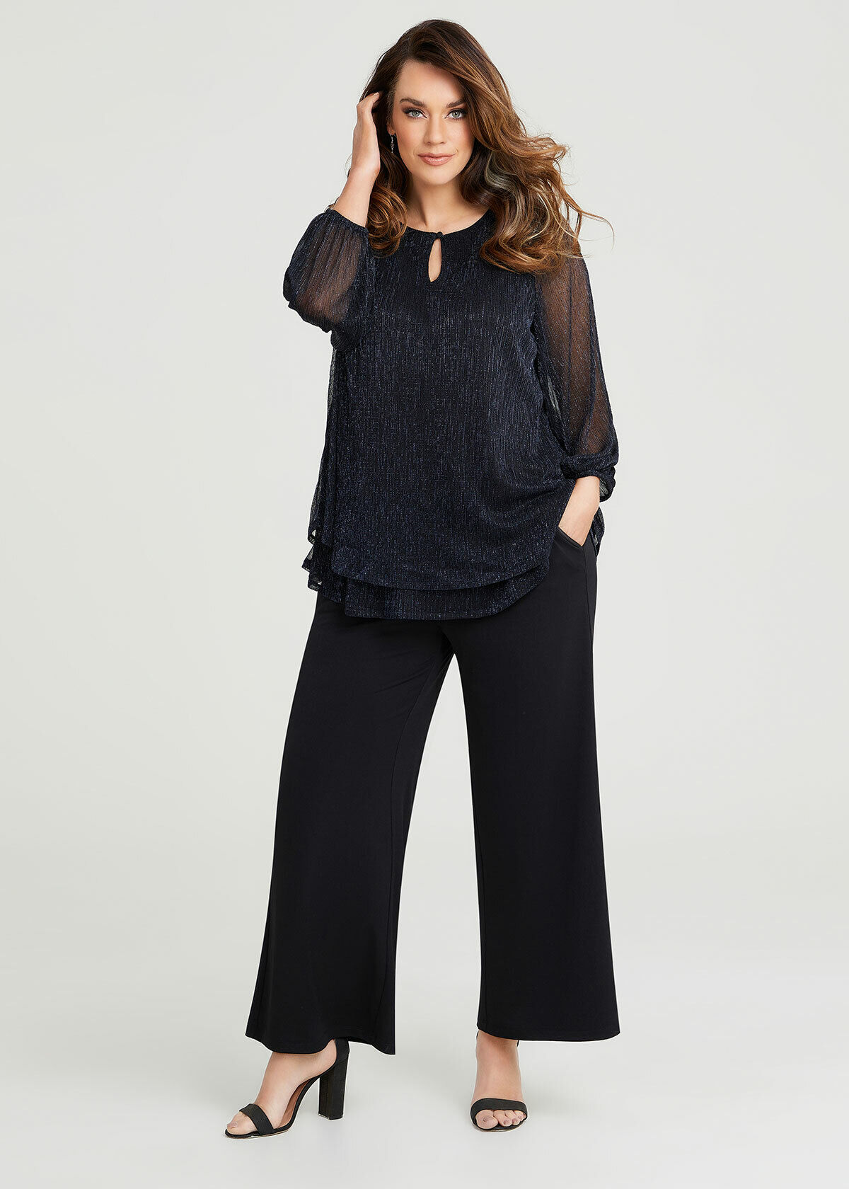 Cocktail pants and best sale blouse