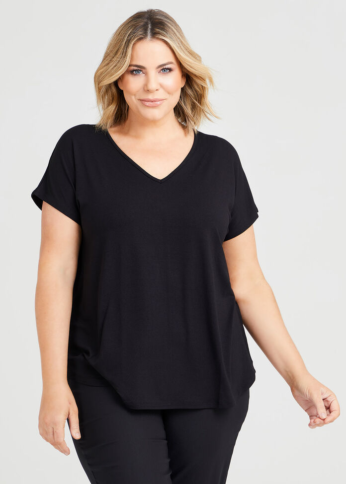 Natural Everyday V-neck T-Shirt, , hi-res