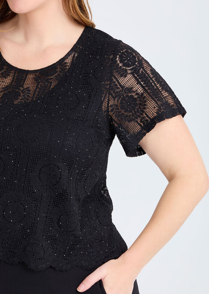Luxe Lace Midi Dress, , hi-res